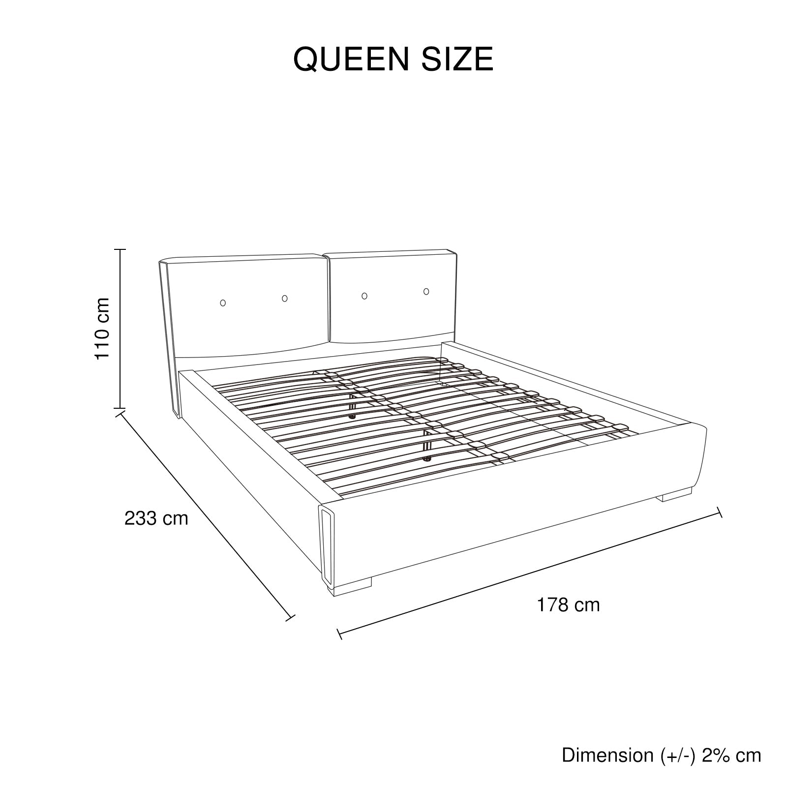 Estella Queen Upholstered Bedroom Suite 4pc