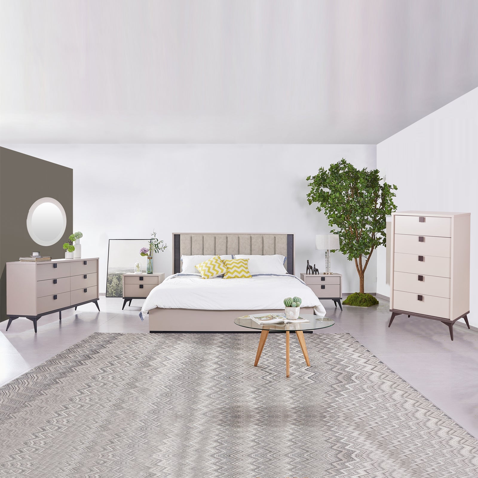 Maxwell 4-Piece Modern Bedroom Suite