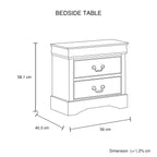 Spencer 4-Piece Grey Bedroom Furniture Set