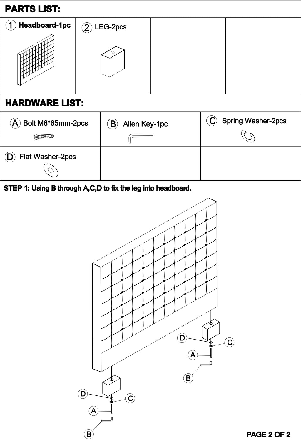Bed Head King Charcoal Headboard Upholstery Fabric Tufted Buttons
