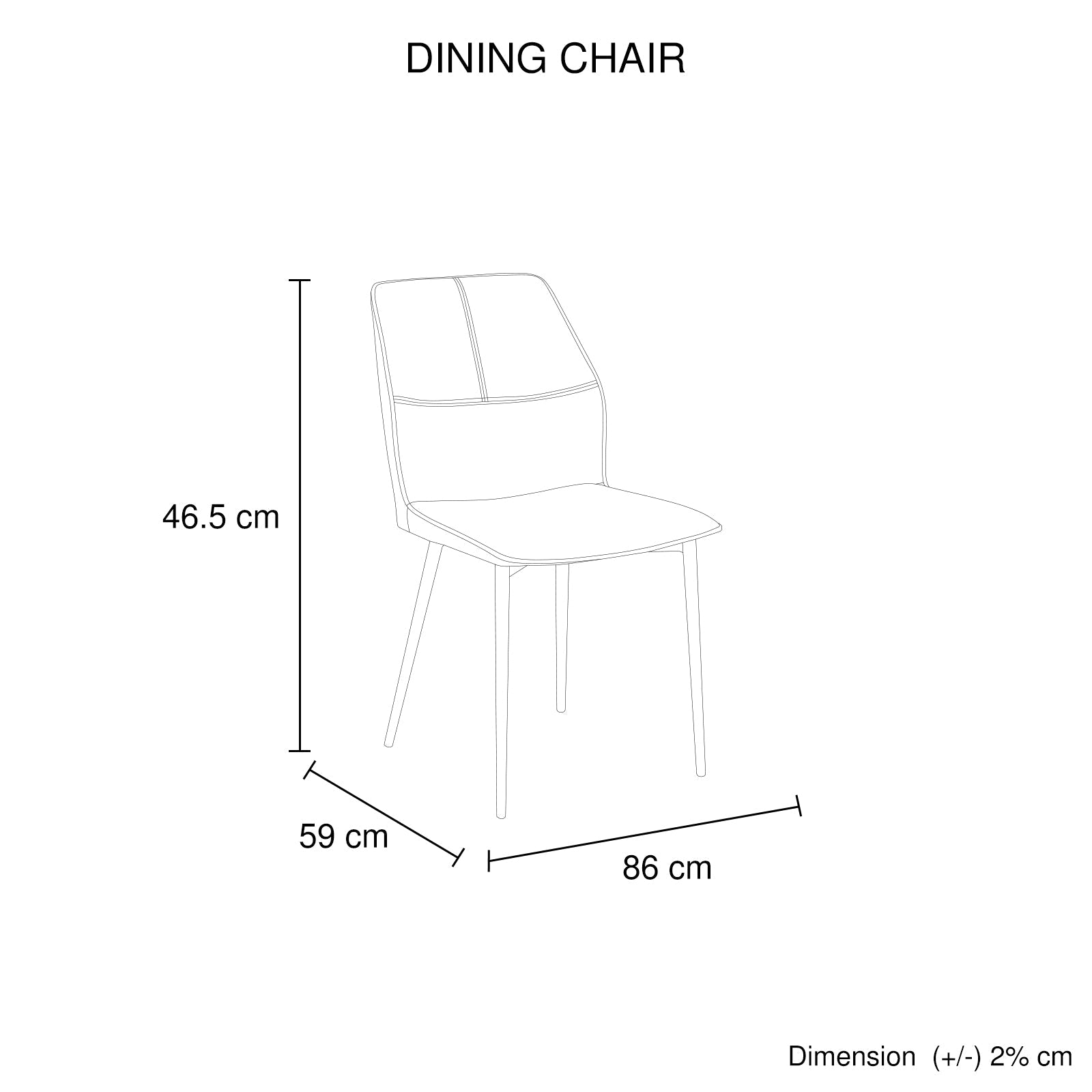 Brown Faux Leather Dining Chairs with Iron Legs