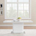 Ceramic Top Dining Table with Stainless Steel Legs