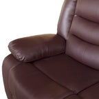 Luxurious Brown Faux Leather Single Seater Recliner Sofa Chair