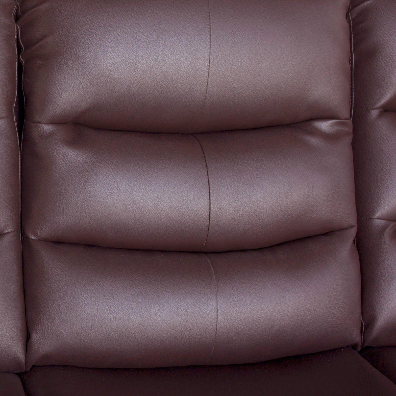 Luxurious Brown Faux Leather Single Seater Recliner Sofa Chair