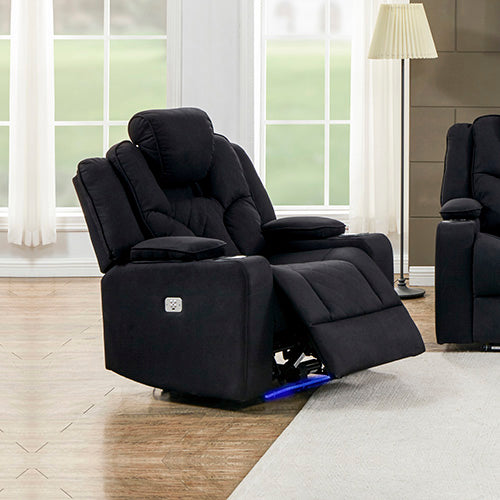 Rhino Fabric Electric Recliner Armchair