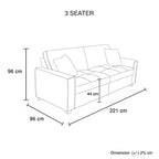 Milano Luxe 3-2 Seater Sofa Set