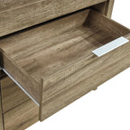 Elegant Oak Tallboy with 5 Storage Drawers