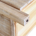 Elegant Oak Tallboy with 4 Storage Drawers