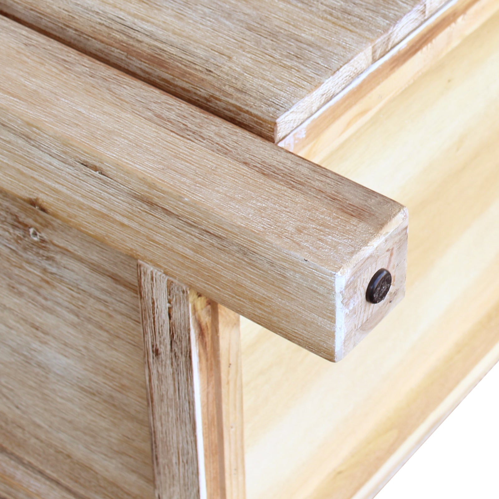 Elegant Oak Tallboy with 4 Storage Drawers