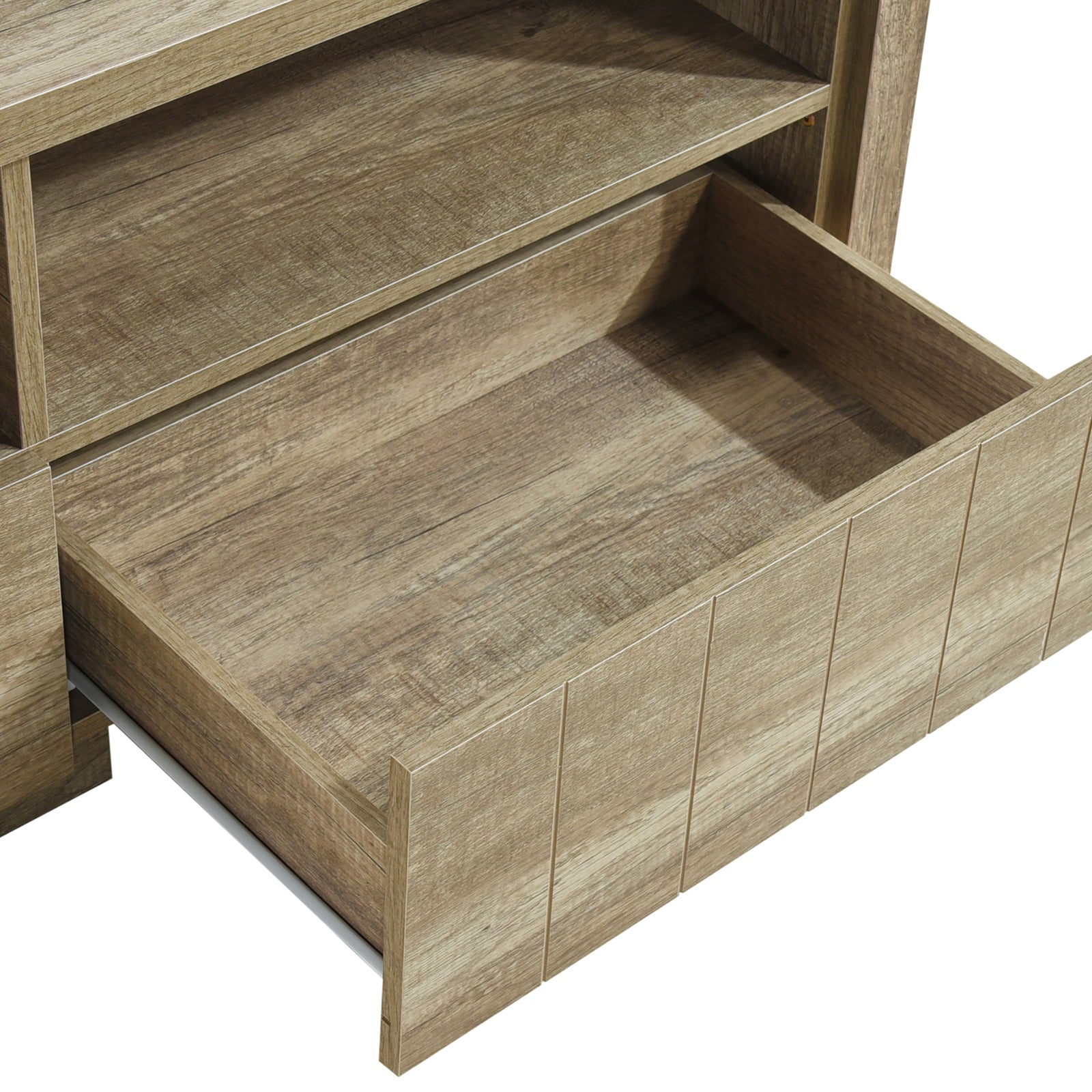 Cielo Oak TV Cabinet with Storage Drawers