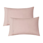 Vintage Washed 100% Cotton Soft Breathable Sheet Set - Pink - King Single