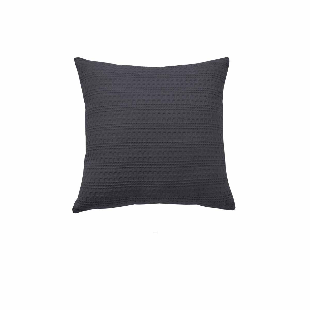 Bianca Kahlani Waffle Square Filled Cushion - Soft Textured Decorative Throw Cushion