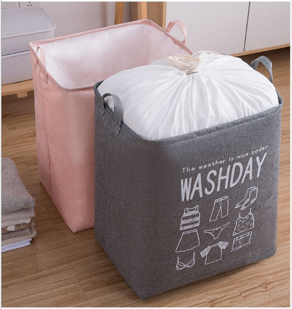 Ex-Large Collapsible Laundry Basket - Grey