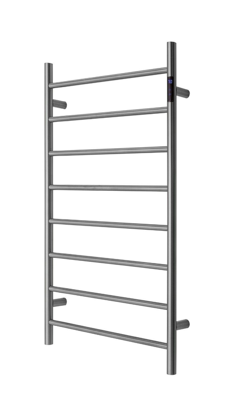 Premium Gunmetal Heated Towel Rack with LED