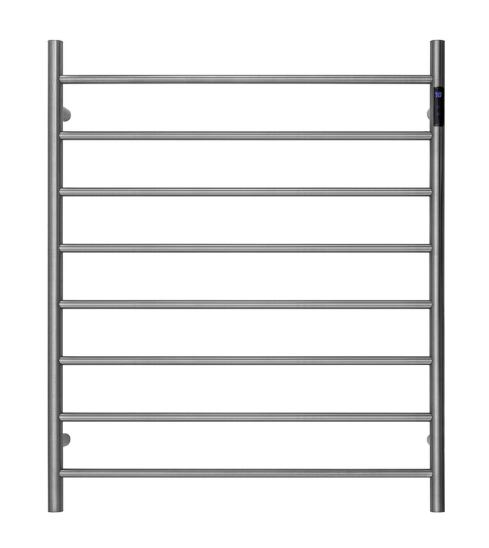 Premium Brushed Nickel Heated Towel Rack