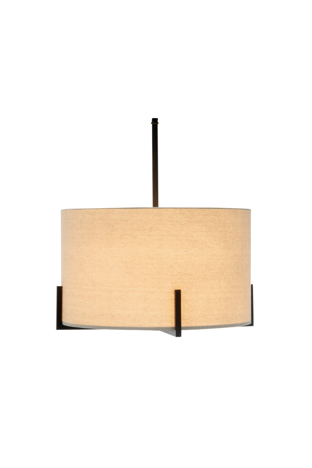 Modern Scandi Pendant Lamp with Linen Shade