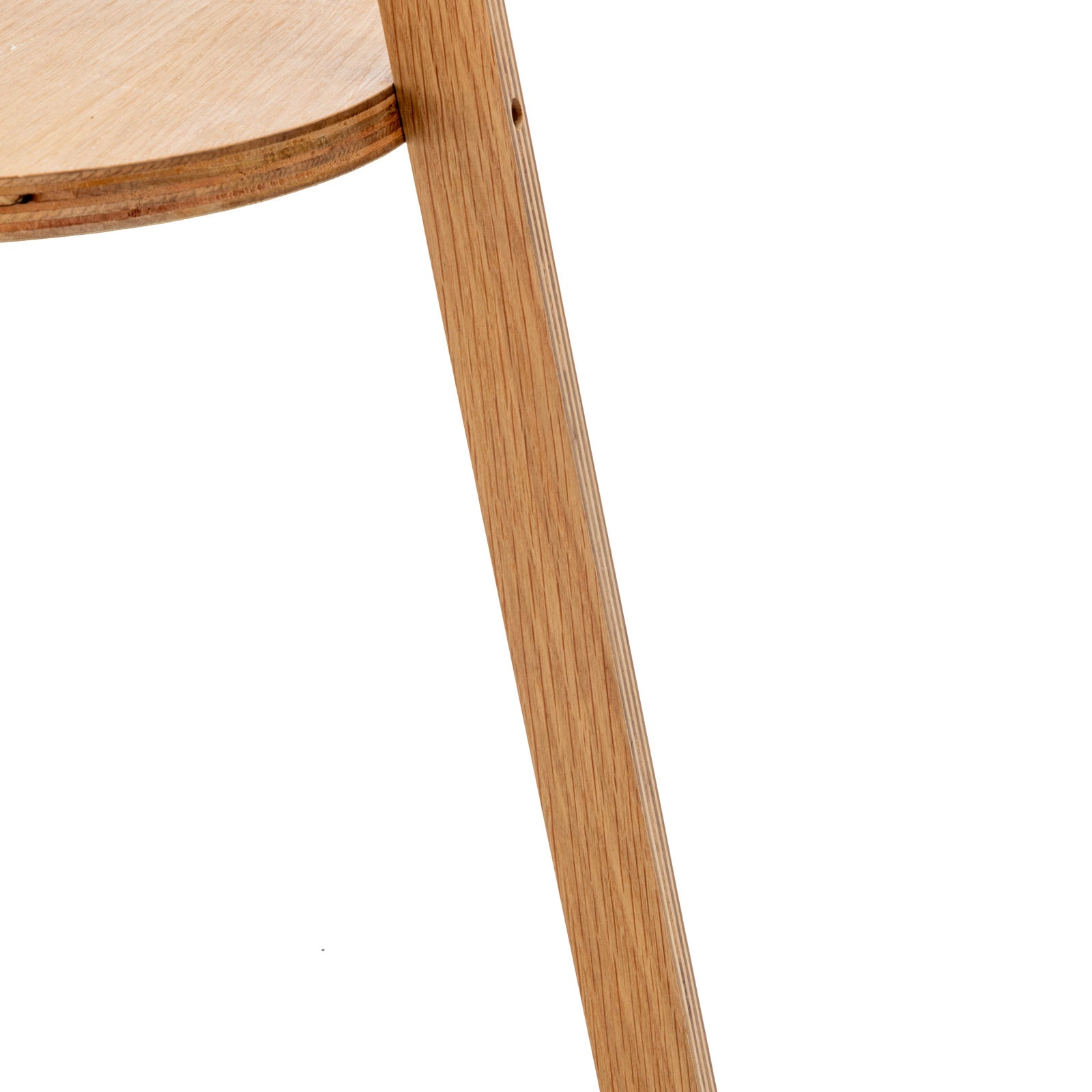 Natural Tripod Floor Lamp with Shelf