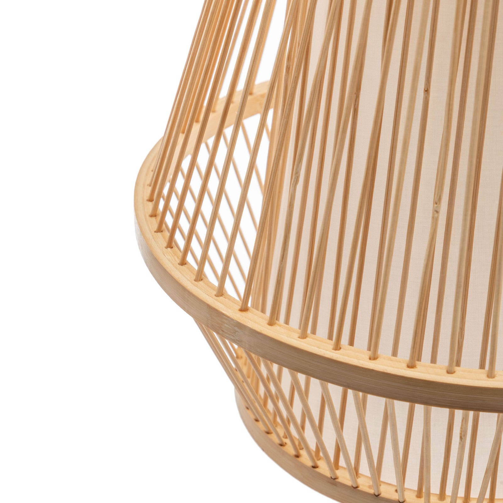 Natural Woven Bamboo Empire Pendant Lamp