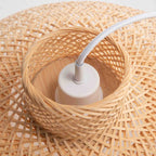 Natural Hand Woven Bamboo Dome Pendant Lamp