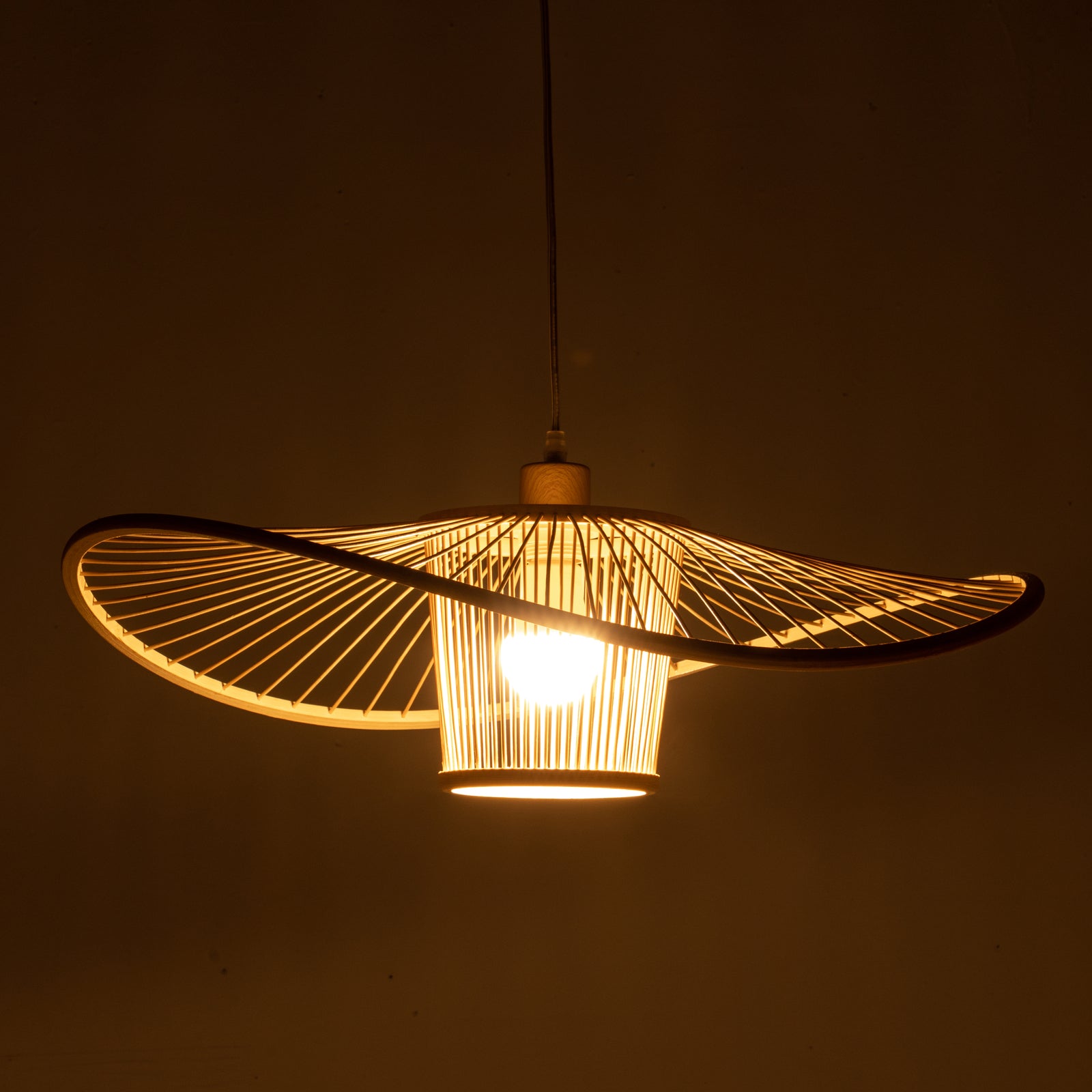 Elysian Breeze Eco-Friendly Bamboo Pendant Lamp