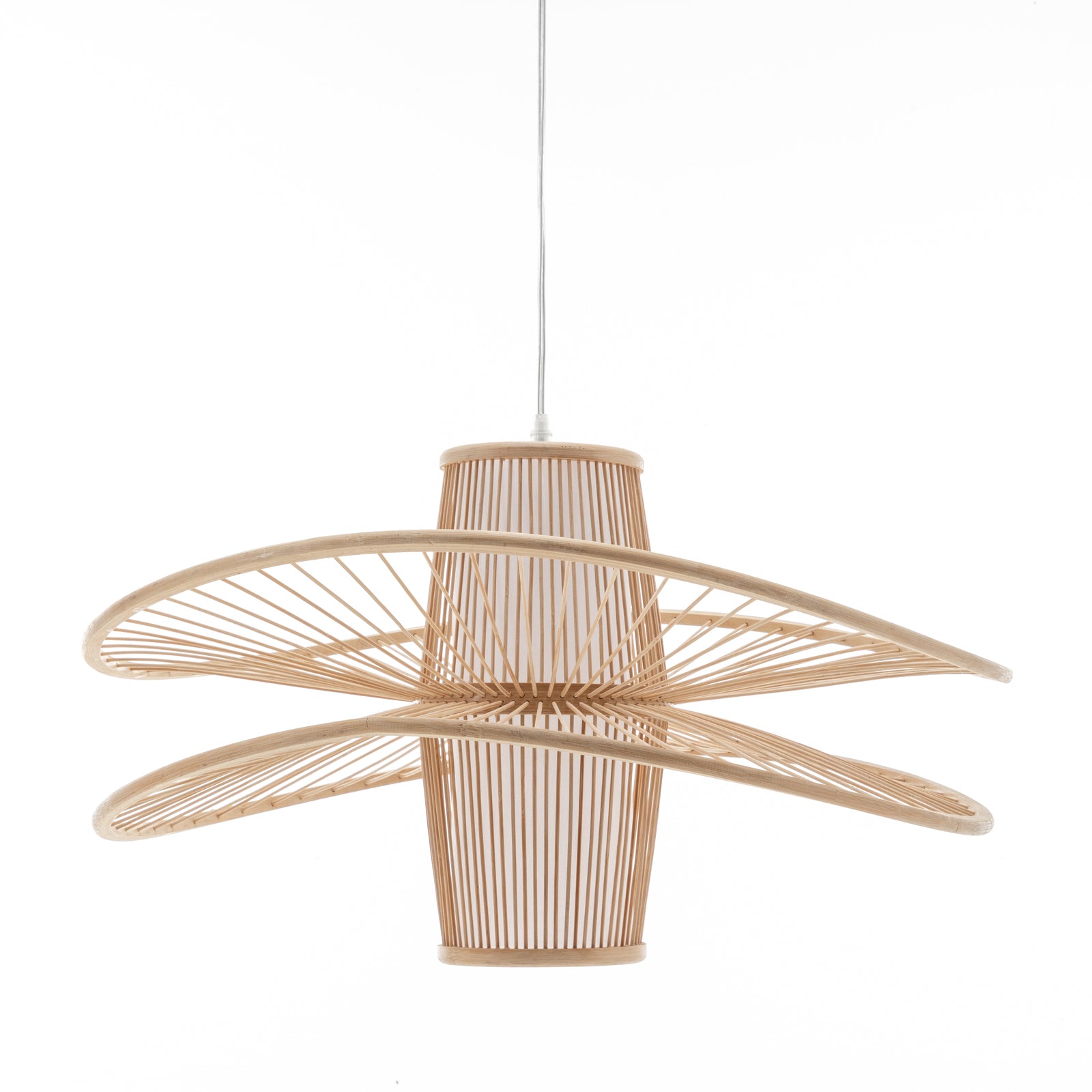 Elysian Breeze Double Bamboo Pendant Lamp