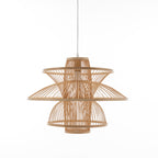 Aurora Hand-Woven Bamboo 3-Layer Pendant Lamp