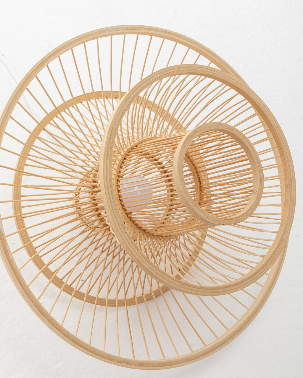 Aurora Hand-Woven Bamboo 3-Layer Pendant Lamp