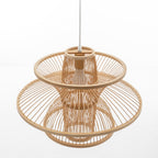 Aurora Hand-Woven Bamboo 3-Layer Pendant Lamp