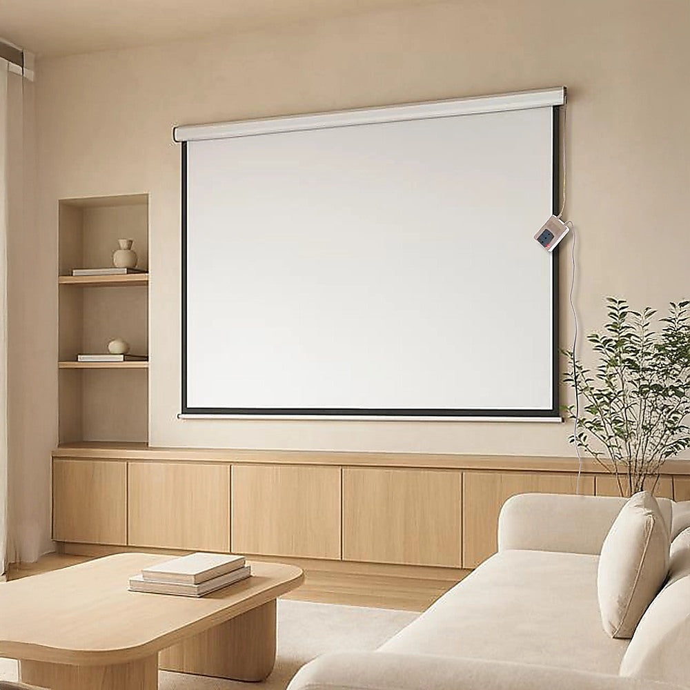100" Motorized Projector Screen with Remote