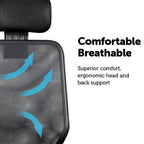 Ergonomic Black Mesh Office Chair with Headrest