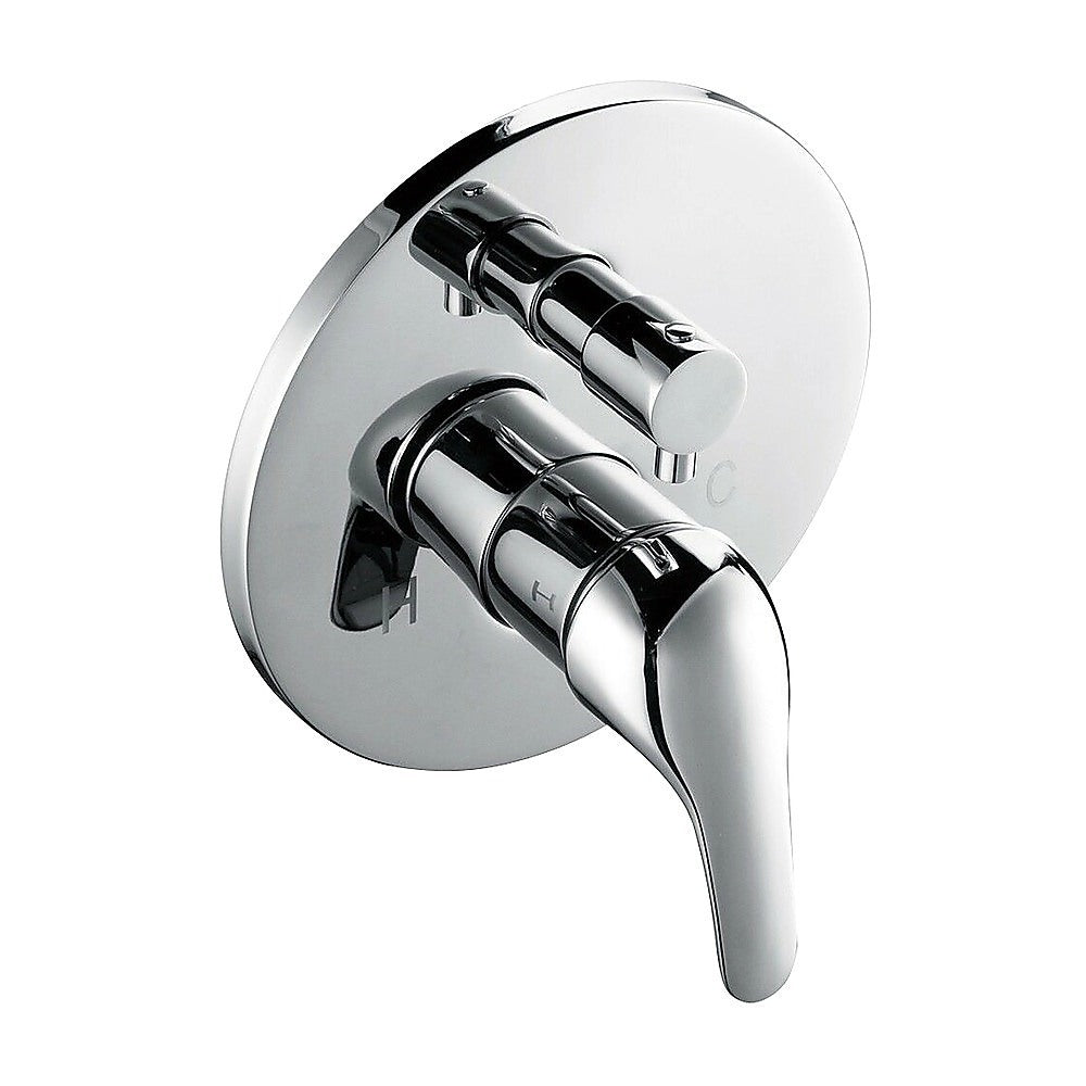 Chrome Bathroom Shower Wall Mixer Diverter w/ WaterMark