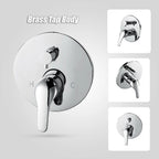 Chrome Bathroom Shower Wall Mixer Diverter w/ WaterMark