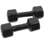 5kg Dumbbells Pair PVC Hand Weights Rubber Coated
