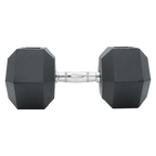 25KG Commercial Rubber Hex Dumbbell Gym Weight