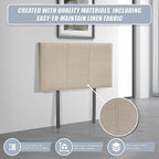 Linen Fabric Single Bed Headboard Bedhead - Beige