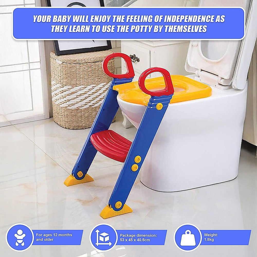 Kids Toilet Ladder Toddler Potty Training Seat