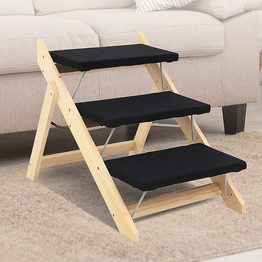 Portable 3-Step Pet Stairs for Easy Access