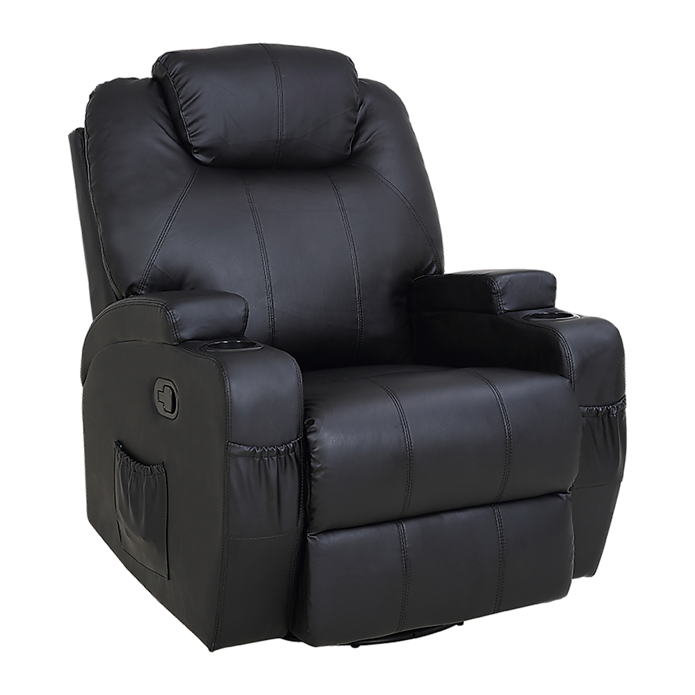 Palermo 360° Swivel Massage Sofa Chair Recliner with Heating Function