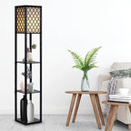 Elegant Shelf Floor Lamp with Diffused Light