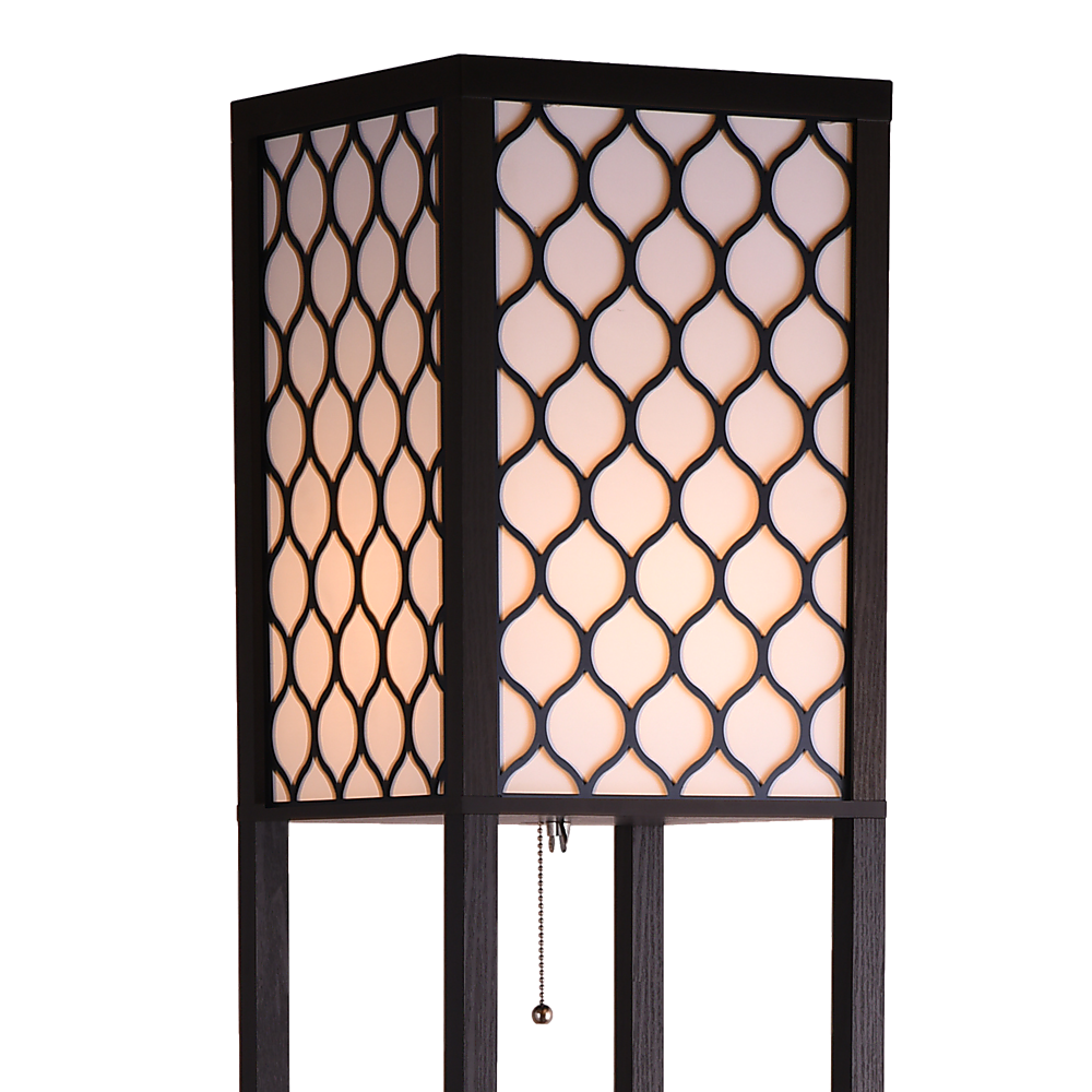 Elegant Shelf Floor Lamp with Diffused Light