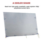 4m Caravan Privacy Screen Side Sunscreen Sun Shade for 14' Roll Out Awning