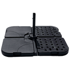 Outdoor Patio 4-Piece Cantilever Offset 3M Umbrella Base Stand Weight Water Sand