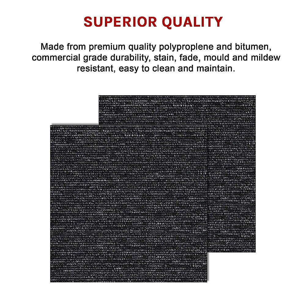 Premium Charcoal Carpet Tiles for Heavy Use