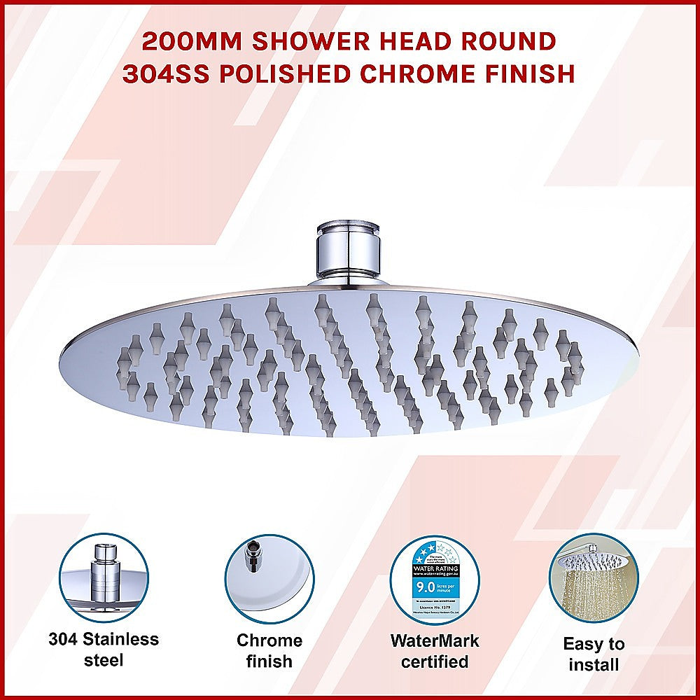 Della Francesca 200mm Round Rain Shower Head