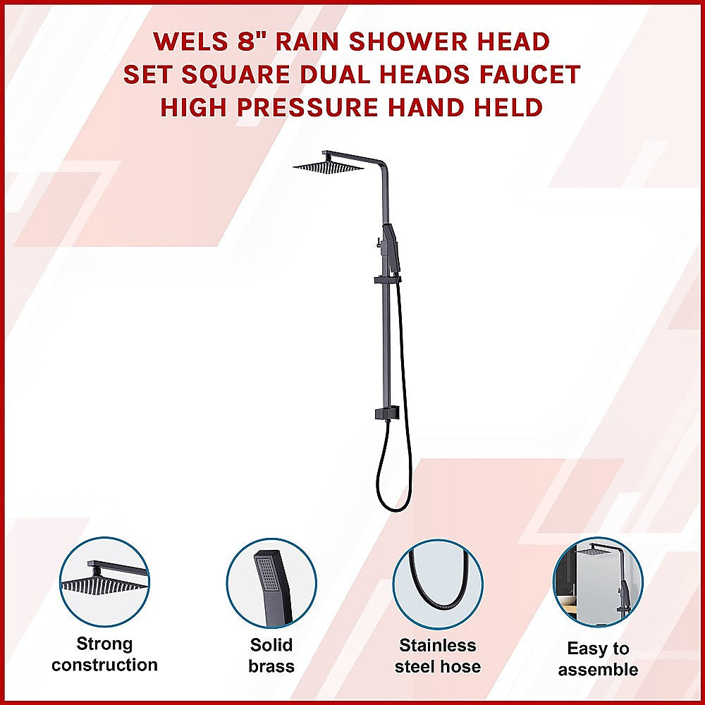 Della Francesca 8" Dual Head Rain Shower Set