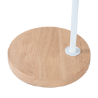 Modern Table lamp Desk Light Timber Base Bedside Bedroom White