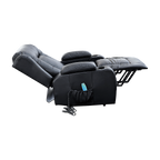 Recliner Chair Electric Massage Chair Lift Heated Leather Lounge Sofa Black