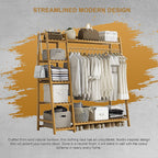 Eco-Friendly Bamboo Portable Clothes Rack