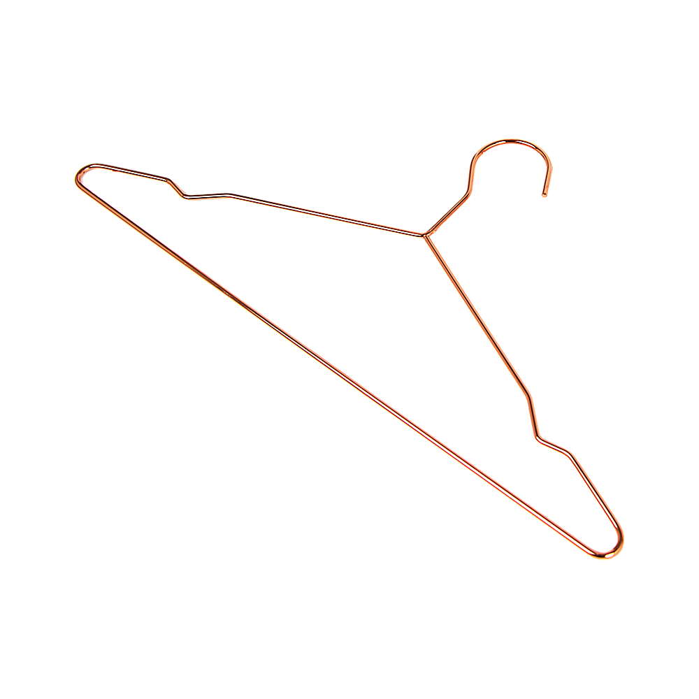 Rose Gold Metal Wire Coat Suit Hangers