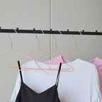 Rose Gold Metal Wire Coat Suit Hangers